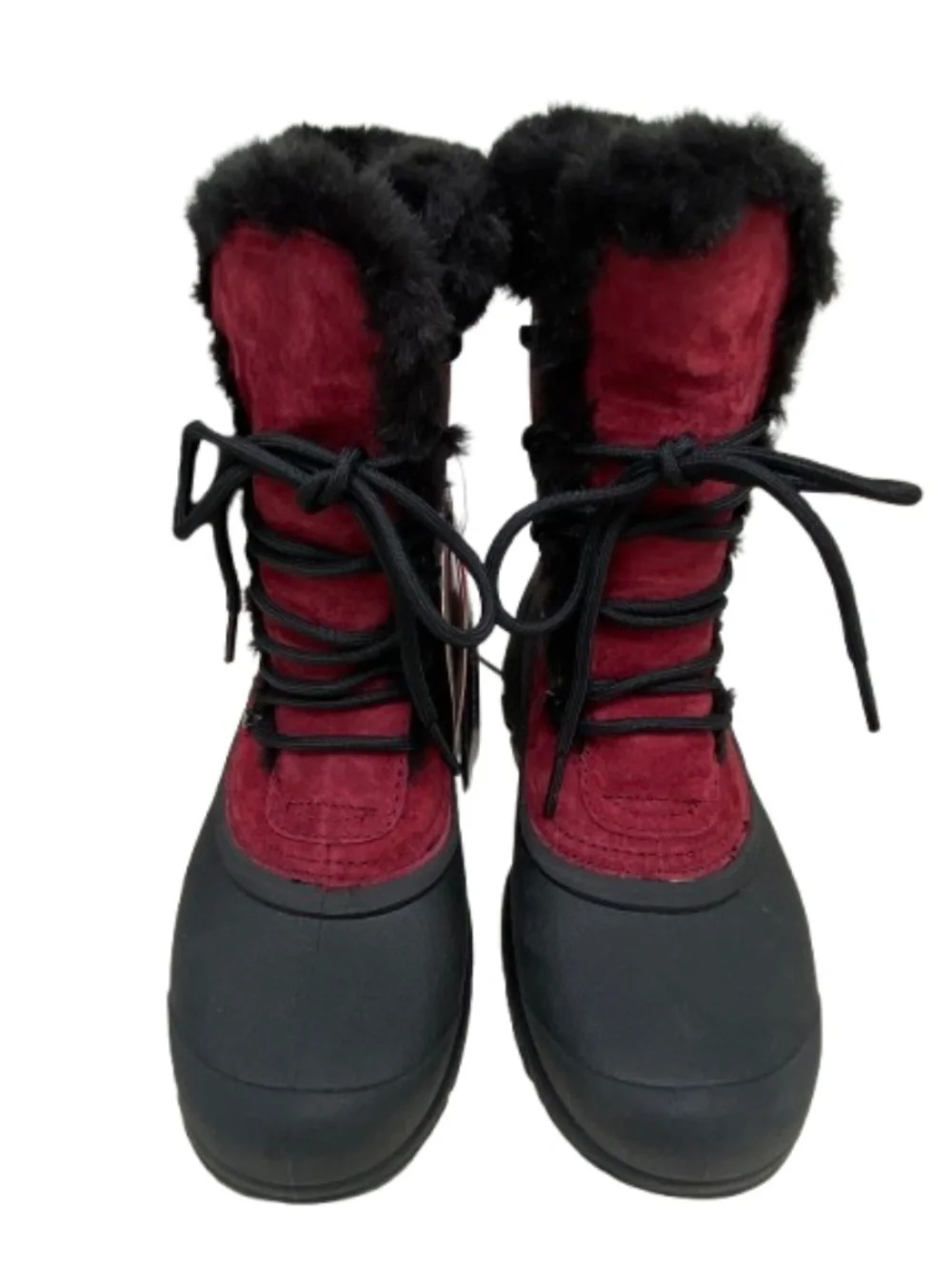 ✨NWT✨ Sorel Snow Bird Red Suede Faux Fur Winter Snow Boots